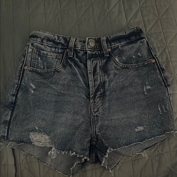 Wild Fable Black Distressed Jean Shorts - Picture 1 of 2
